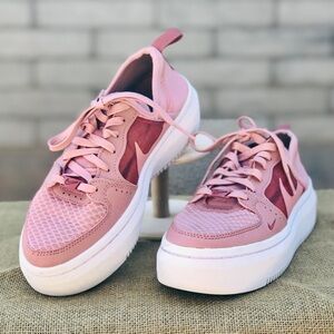 Women’s Nike Court Vision Alta TXT Rust Pink/Rose Platform Sneaker Size 6.5